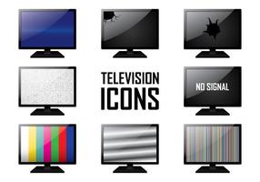 Iconos de TV vector
