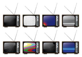 Roto ananlog tv vector