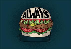 Always Cheeseburger Vector