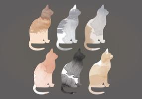 Vector Watercolor Cats