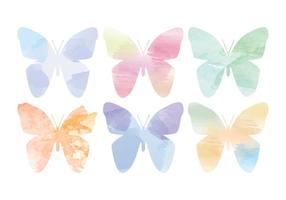 Vector Watercolor Butterflies
