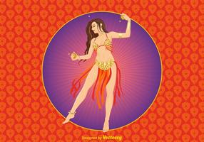 Free Bollywood Dancer Vector Illustration
