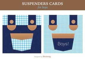 Free Vector Suspenders Card