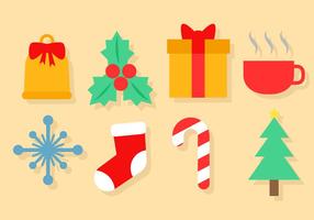 Iconos de Navidad gratis Vector