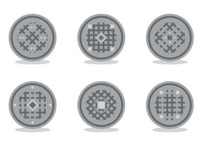 Manhole Vector Set