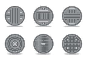 Manhole Vector Set