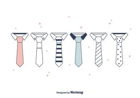 Cravat Set Vector