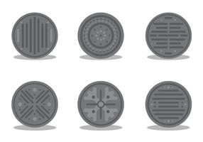 Manhole Vector Set