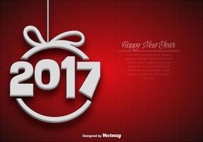 Abstract Elegant Background For 2017 New Year Celebration vector
