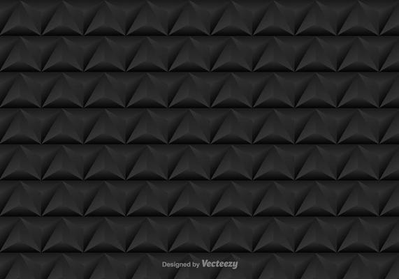 Vector seamless pattern with black triangles