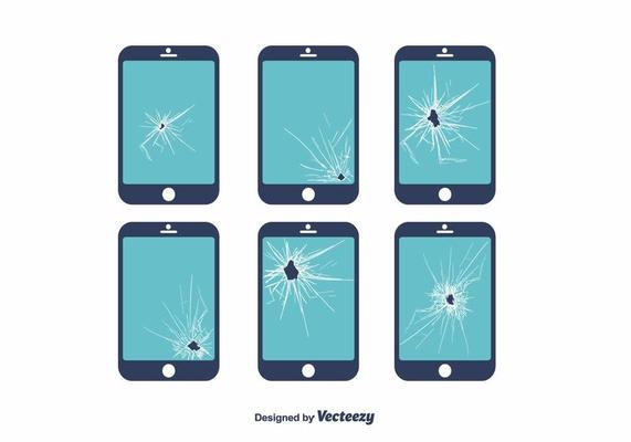 Broken Screen Vector