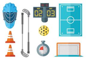 Libre Floorball Icons Vector