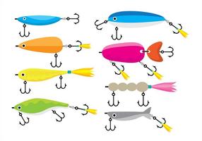 Fishing Lure Icons vector