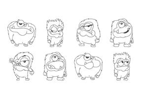 Free Cartoon Yeti Vector