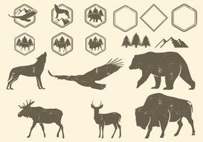 Wilderness Design Elements vector