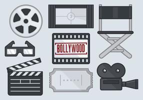 Icono de la película de Bollywood vector