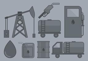 Icono de la industria petrolera vector