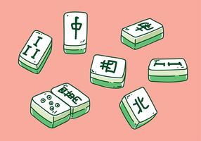 Mahjong Hand Drawn Vector