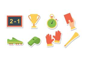 Free Soccer Sticker Icons vector