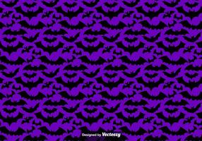 Vector Seamless Pattern Of Black Bats Silhouettes