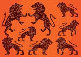 Lion Ornament vector