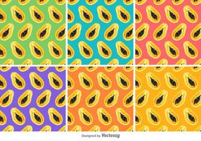 Papaya Vector Patterns