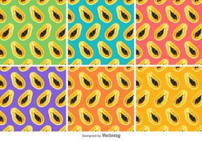 Papaya Vector Patterns