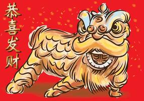 Lion Dance vector