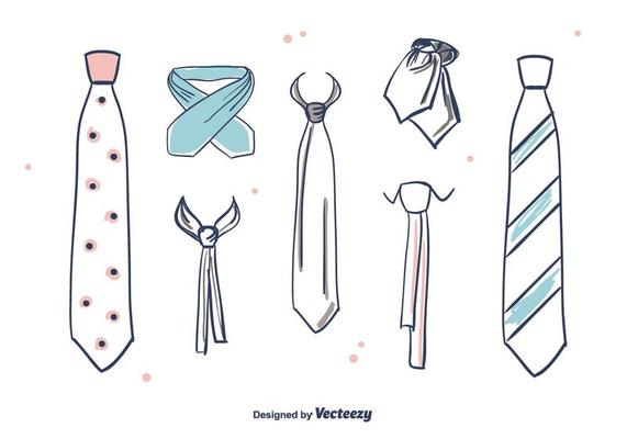Hand Drawn Cravat Vector