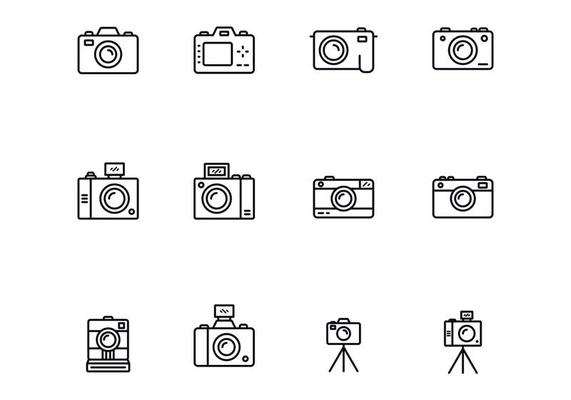 Camera Thin Icons
