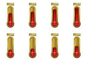 Goal Thermometer Vector