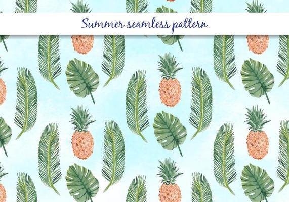 Vector Summer Seamless Pattern