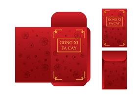 Free Red Packet Template Vector