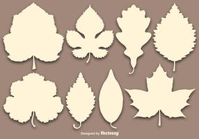 Colección de vectores de conjunto de hojas