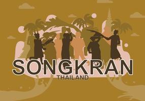 Canciones de Songkran gratuitas vector