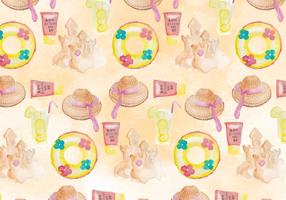 Summer Seamless Beach Pattern vector