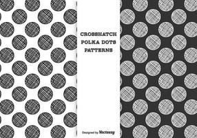 Crosshatch Dots Vector Patterns