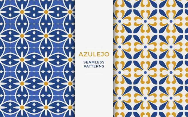 Azulejo Vector Pattern Set