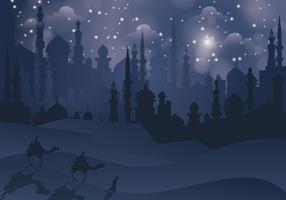 Free Arabian Nights Vector Illustration