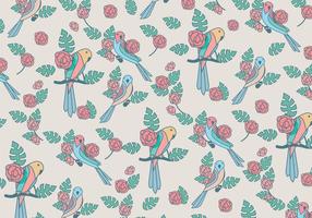 Budgie Beauty Pattern Vector