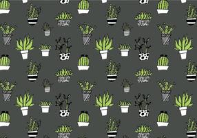 Succulent Repeating Pattern vector