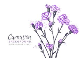 Free Carnation Flowers Background vector