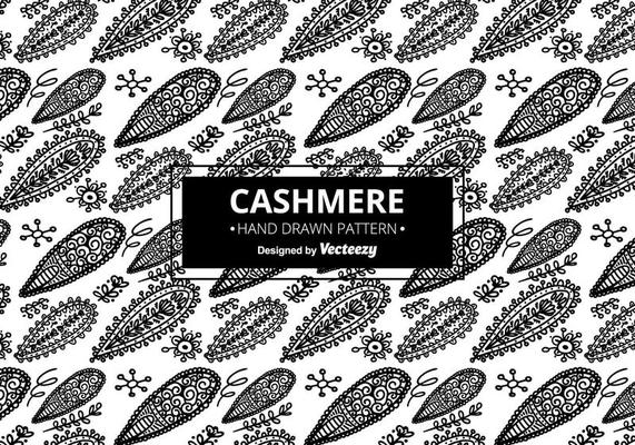 Black and White Cashmere Pattern 