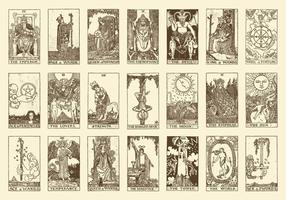 Ancient Tarot Illustrations vector