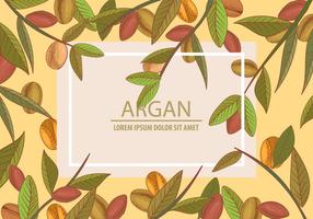 Argan Seamless And Background Template Concept vector