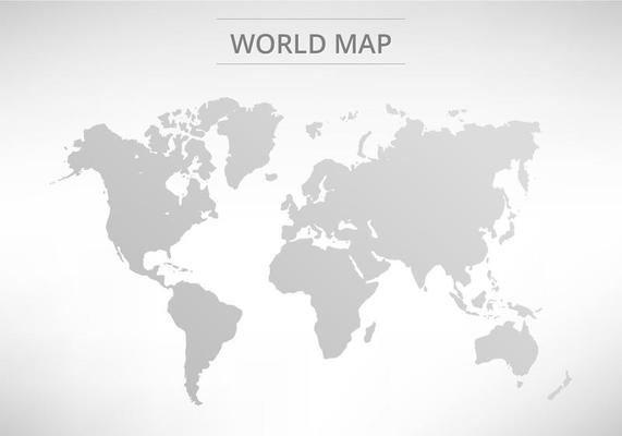 Vector Grey World Map