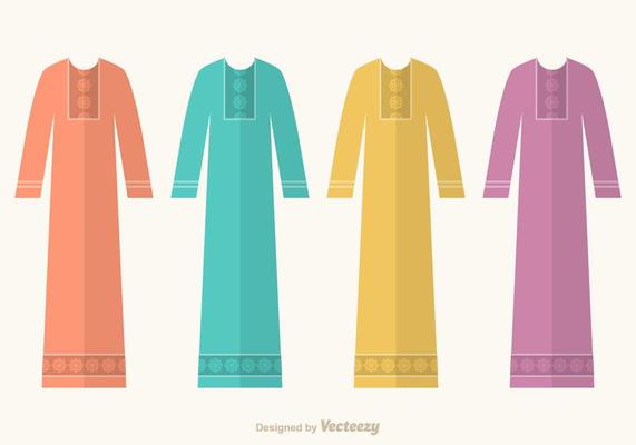 Free Abaya Vector Set