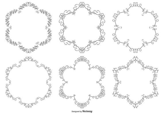 Ornament Vector Frame Collection