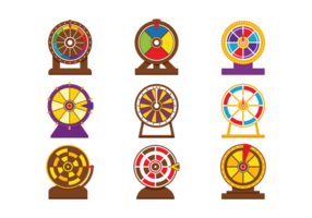 Vector Spinning Wheel Game