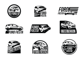 Etiquetas del vector de Ford Fiesta